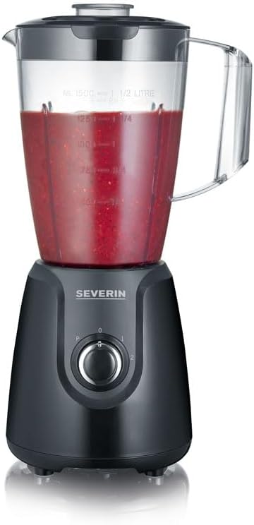 SEVERIN Standmixer mit 1,5 L Mixbehälter aus Tritan, Mixer mit 2 Stufen und Pulse-Funktion, leistung