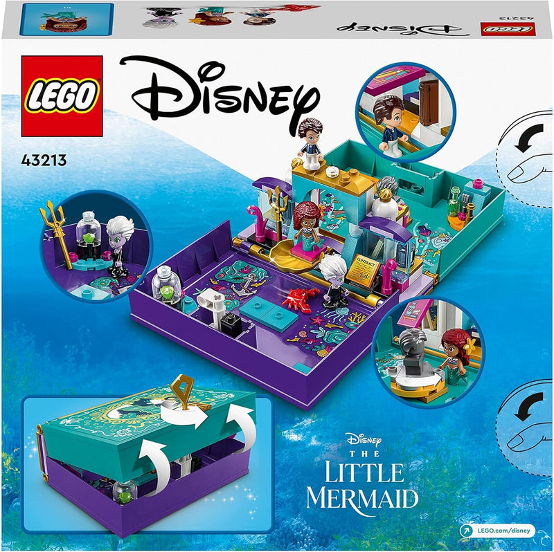 LEGO Disney Prinzessin Die kleine Meerjungfrau Märchenbuch Spielzeug zum Bauen für Kinder, Mädchen u