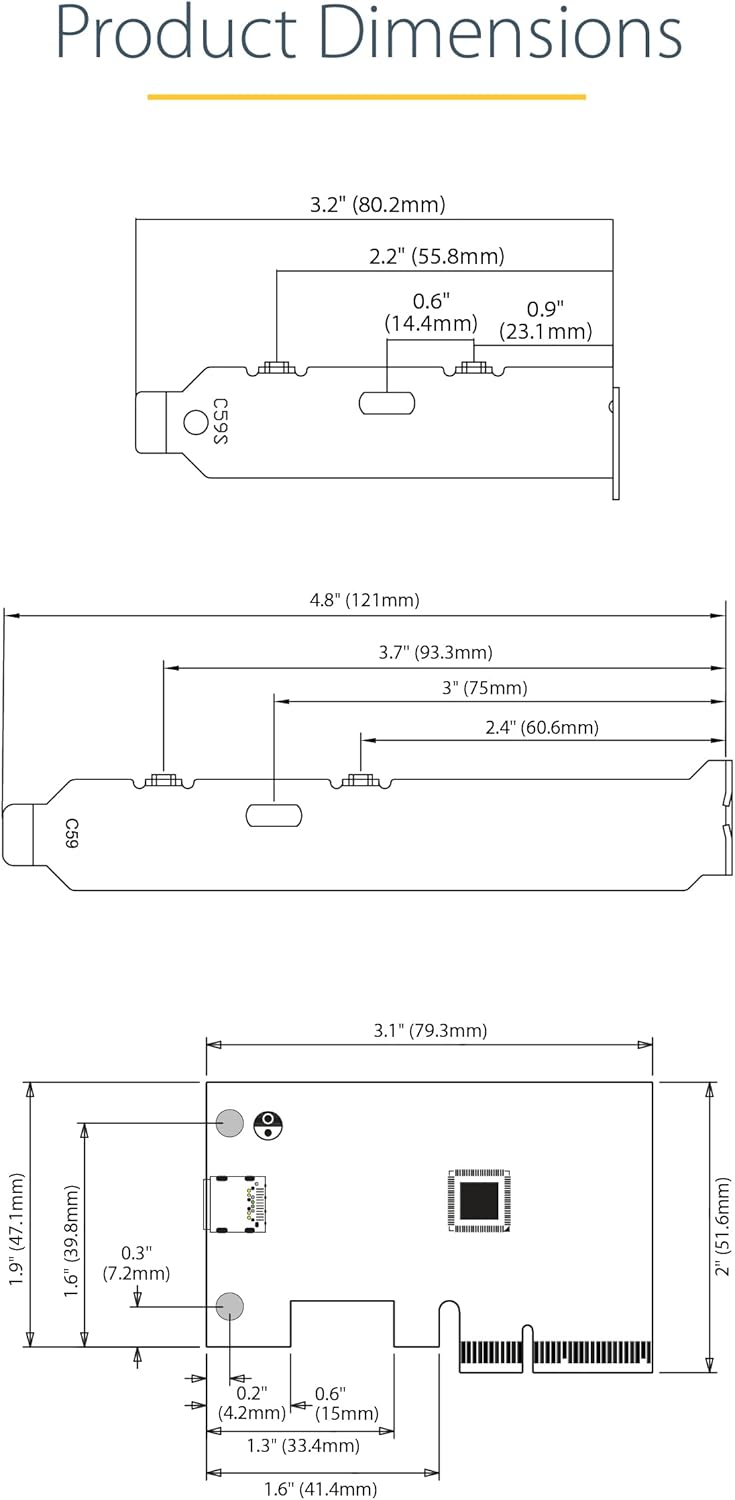 StarTech.com 1-Port USB-C PCIe Adapter - USB-C SuperSpeed 20 Gbit/s PCI Express 3.0 x4 Host Controll
