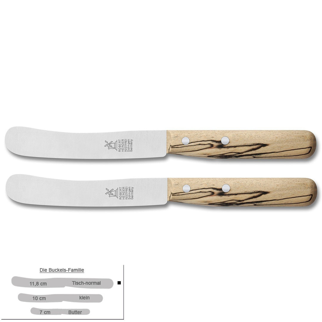 Windmühlenmesser Buckels Messer Set 2-TLG Eisbuche