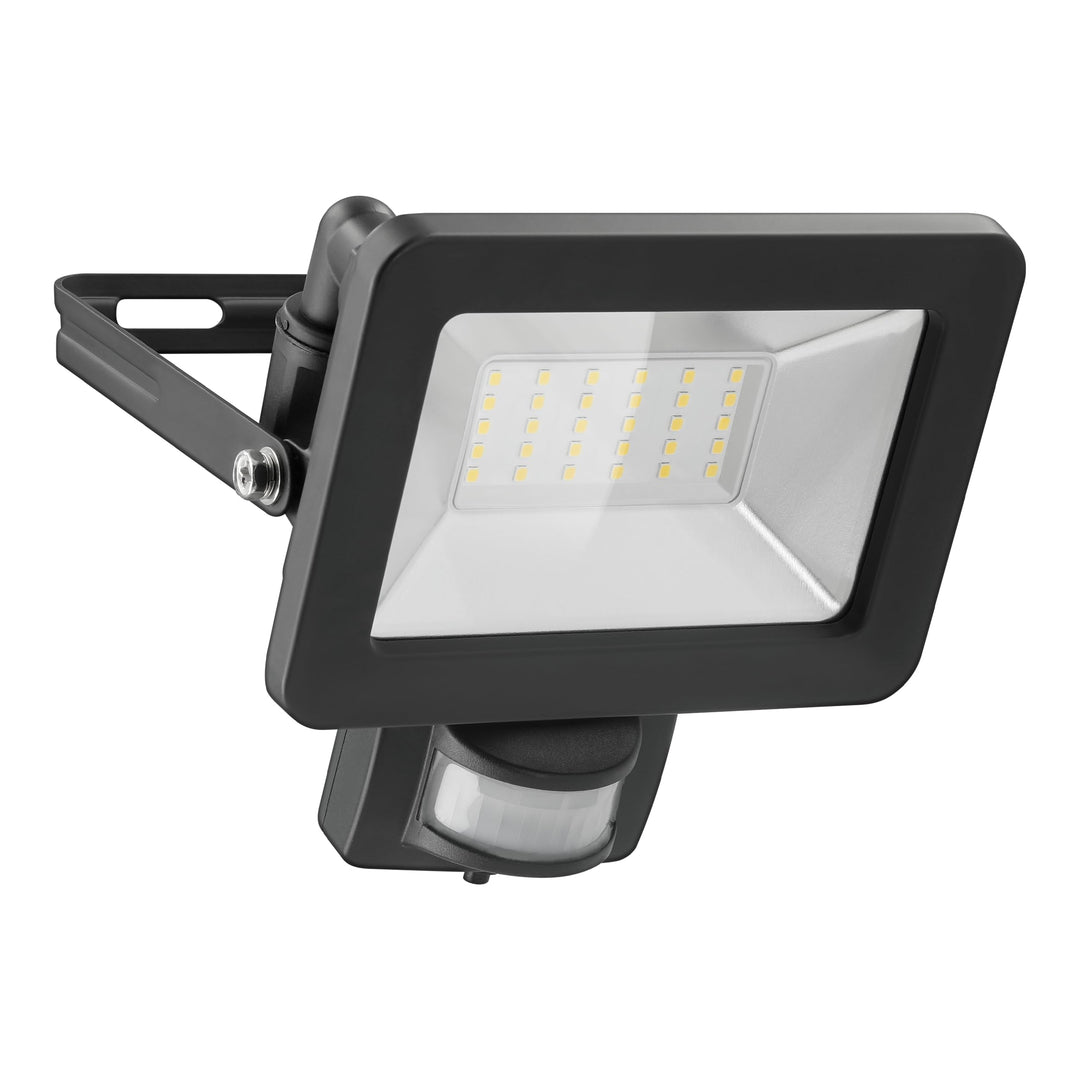 goobay 53881 LED Strahler Bewegungsmelder Aussen 30W / PIR Sensor Aussenstrahler IP44 / Neutralweiss