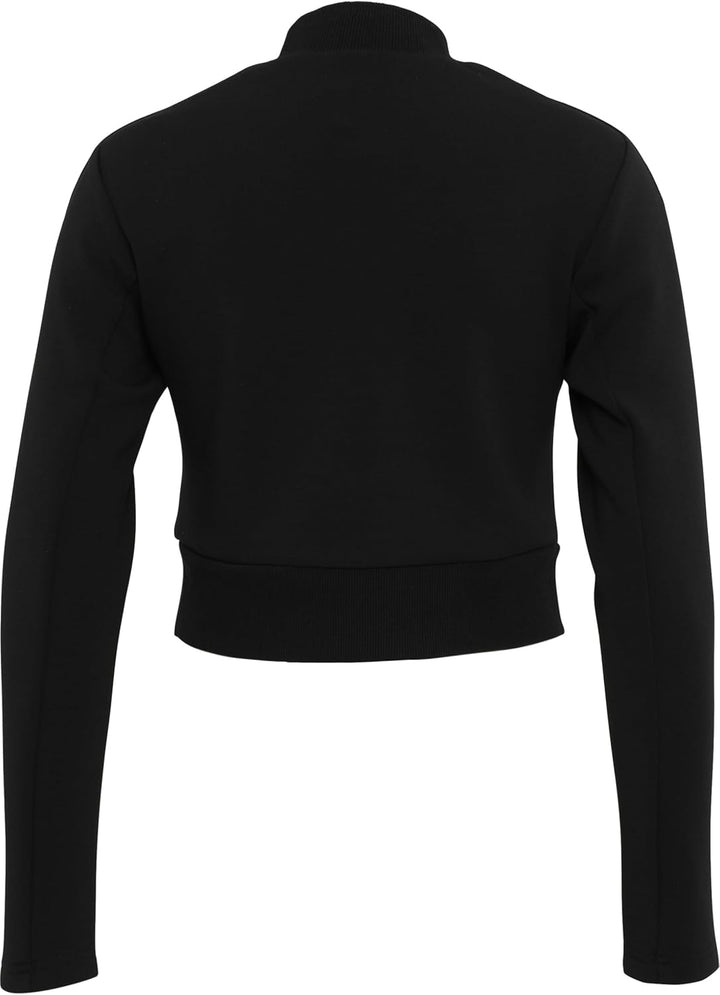 Urban Classics Damen Tb3782-ladies Interlock Short Turtleneck Crew Sweatshirts XS Schwarz, XS Schwar