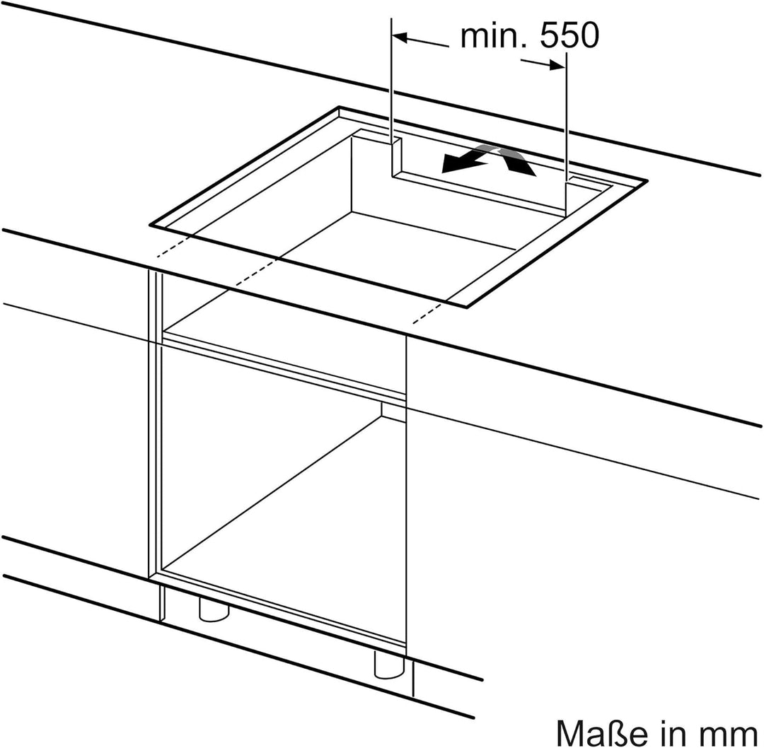 Neff T68PT6QX0 Induktionskochfeld N70 / 80 cm / Autarkes Kochfeld / TwistPad / FlexInduktion / Power