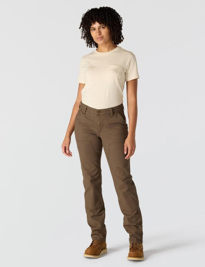 Carhartt Damen Rugged Flex Loose Fit Canvas Double-Front Work Pant Hose 34 Asphalt, 34 Asphalt
