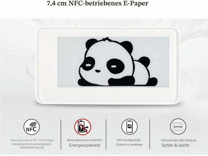IBest 2.9inch Passive NFC-Powered e-Paper Black/White e-Ink Display, No Battery Required, Wireless P