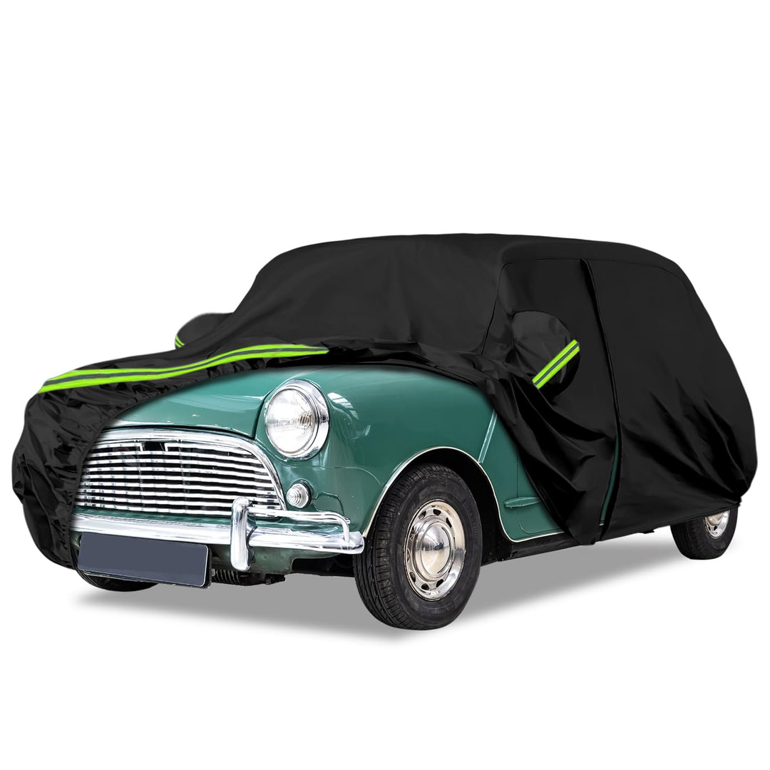 Autoabdeckung Passend für Austin Mini 1959-2000, wasserdichte Vollgarage Autoplane mit Reissverschlu