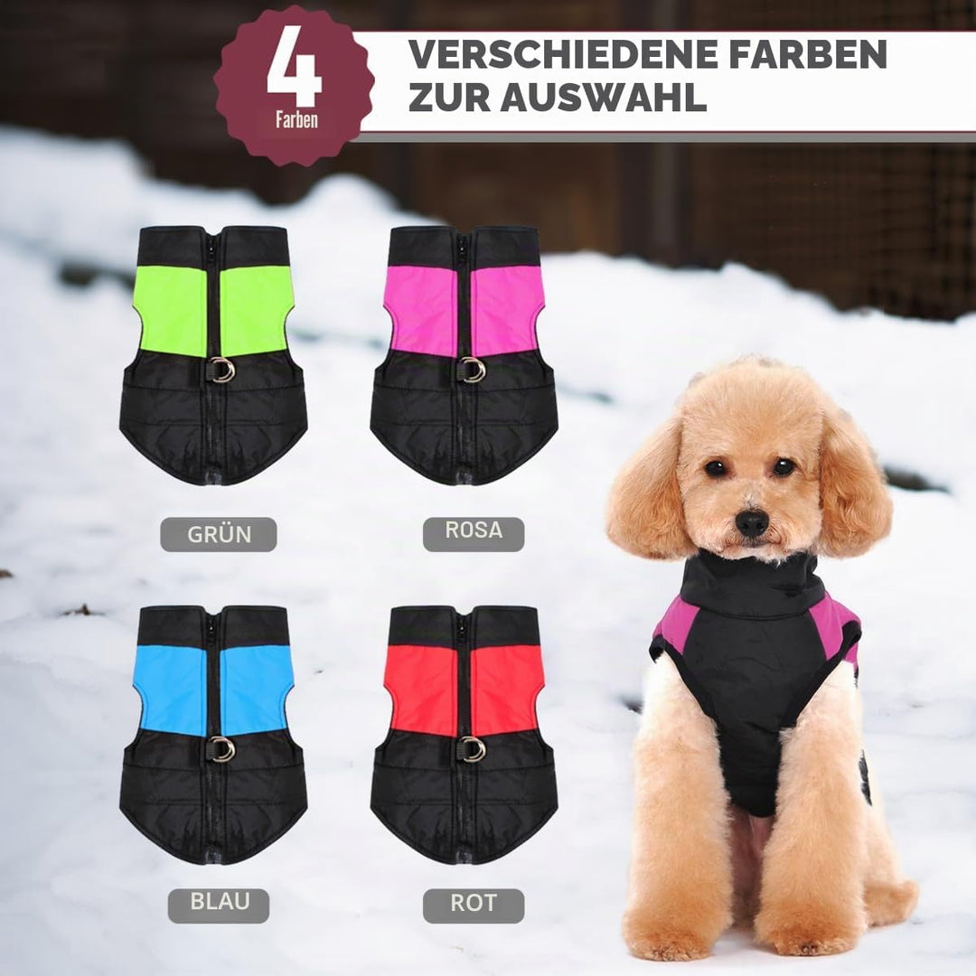 Winter Warm Pet Hund Kleidung klein wasserdichte Hundemantel Jacke Winter Gesteppt Gepolstert Puffer