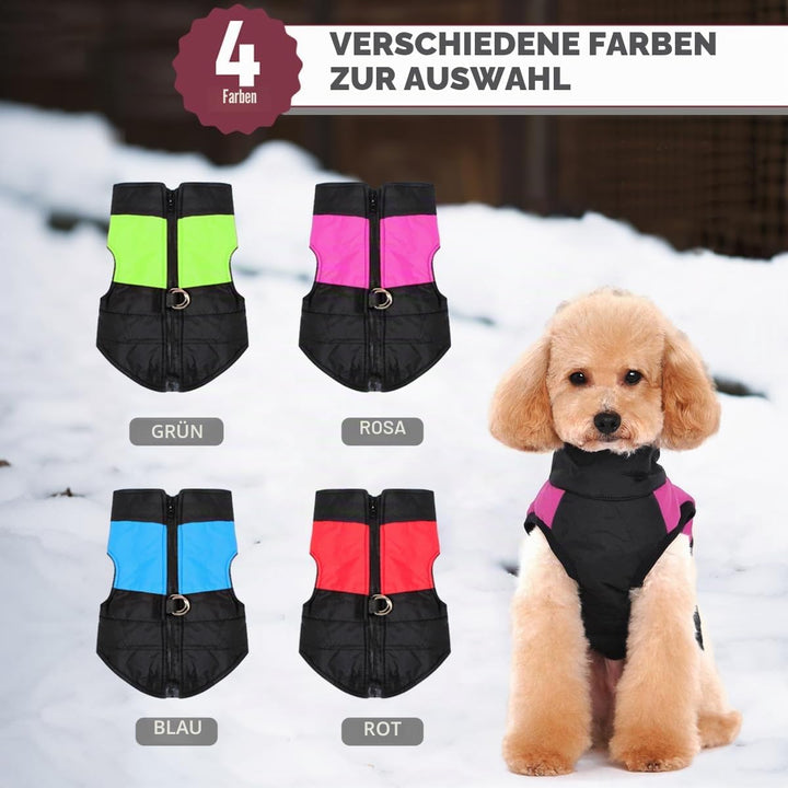Winter Warm Pet Hund Kleidung klein wasserdichte Hundemantel Jacke Winter Gesteppt Gepolstert Puffer