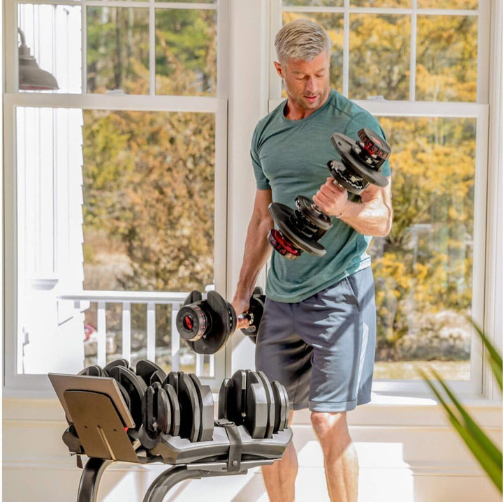 Bowflex SelectTech 1090i Hanteln 4–41 kg mit Schnellverstellung | 17 Gewichtsstufen in einer schwere