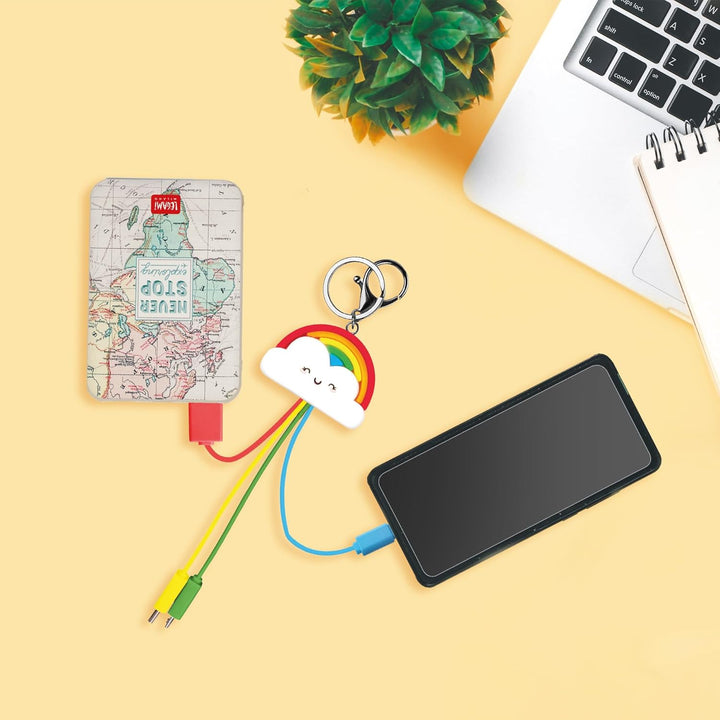 Legami – Powerbank, Supercharge, Travel, 2 Anschlüsse, Typ C und 1 USB, lädt bis zu 2 Geräte gleichz