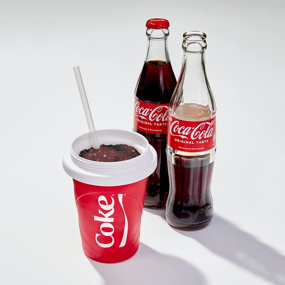 Slushy Maker Chillfactor Magic Freez | Slush Ice Becher mit Strohhalmlöffel | Eisbecher Alternative
