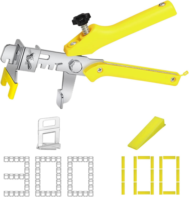 Fliesen Nivelliersystem 1.5mm Fugenbreite fliesen verlegehilfe nivelliersystem, 300 Zuglaschen, 100