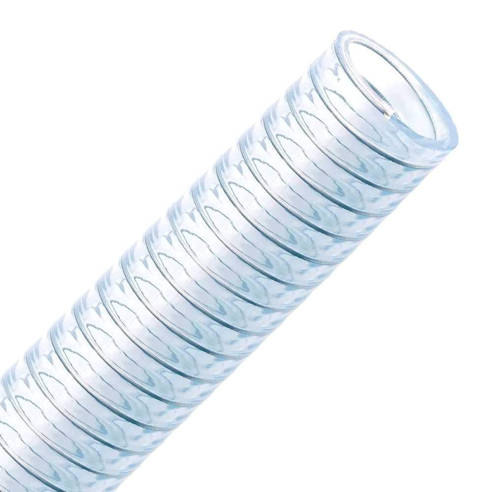 FLEXTUBE FT-S 60mm, Meterware - PVC Spiralschlauch als Saugschlauch und Druckschlauch mit Stahlspira