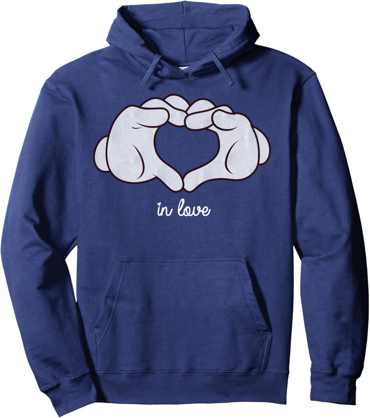 Disney Mickey & Friends Mickey Gloves In Love Pullover Hoodie