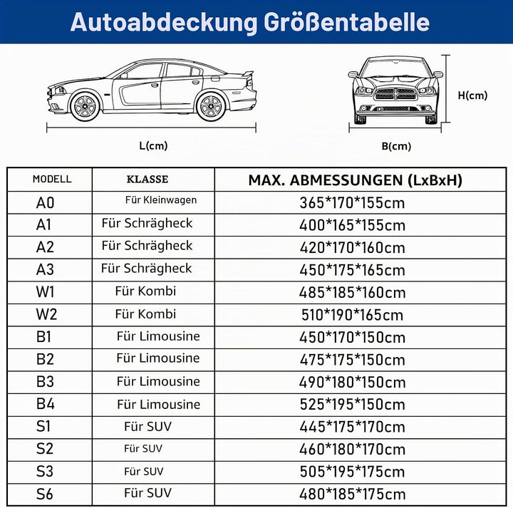 Favoto Auto Abdeckplane Vollgarage Autoabdeckung Outdoor - Wasserdicht Autohülle Autoplane Kompatibe