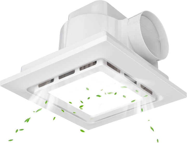 300mm Badlüfter mit LED Licht, Montageöffnung 300mm 12IN, 130 CFM, ultra-leiser 1,0-Sone-Abluftventi