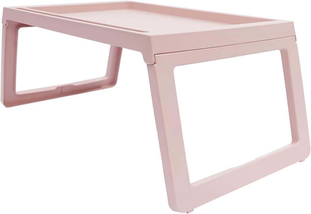 OUKANING 4er-Set klappbarer Betttisch aus Kunststoff, Stabiler Laptoptisch für Couch, Sofa und Bett,