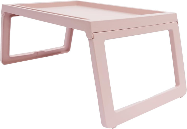 OUKANING 4er-Set klappbarer Betttisch aus Kunststoff, Stabiler Laptoptisch für Couch, Sofa und Bett,