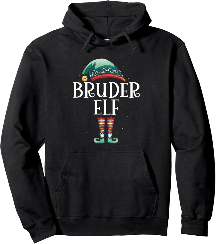 Weihnachten Kostüm Bruder Elf Elfe Elfen Weihnachtself Pullover Hoodie