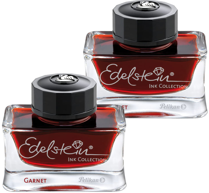 Pelikan Edelstein Ink 50ml (2er Pack, Garnet) dunkelrot