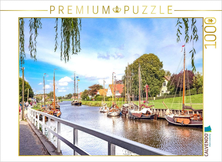CALVENDO Puzzle Carolinensiel Hafen 1000 Teile Lege-Grösse 64 x 48 cm Foto-Puzzle Bild von Andrea Dr