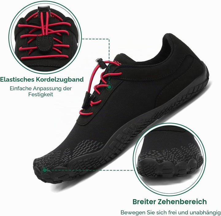 SAGUARO Herren Damen Barfussschuhe - Atmungsaktiv rutschfest Barfussschuhe - mit Breite Zehenbox und