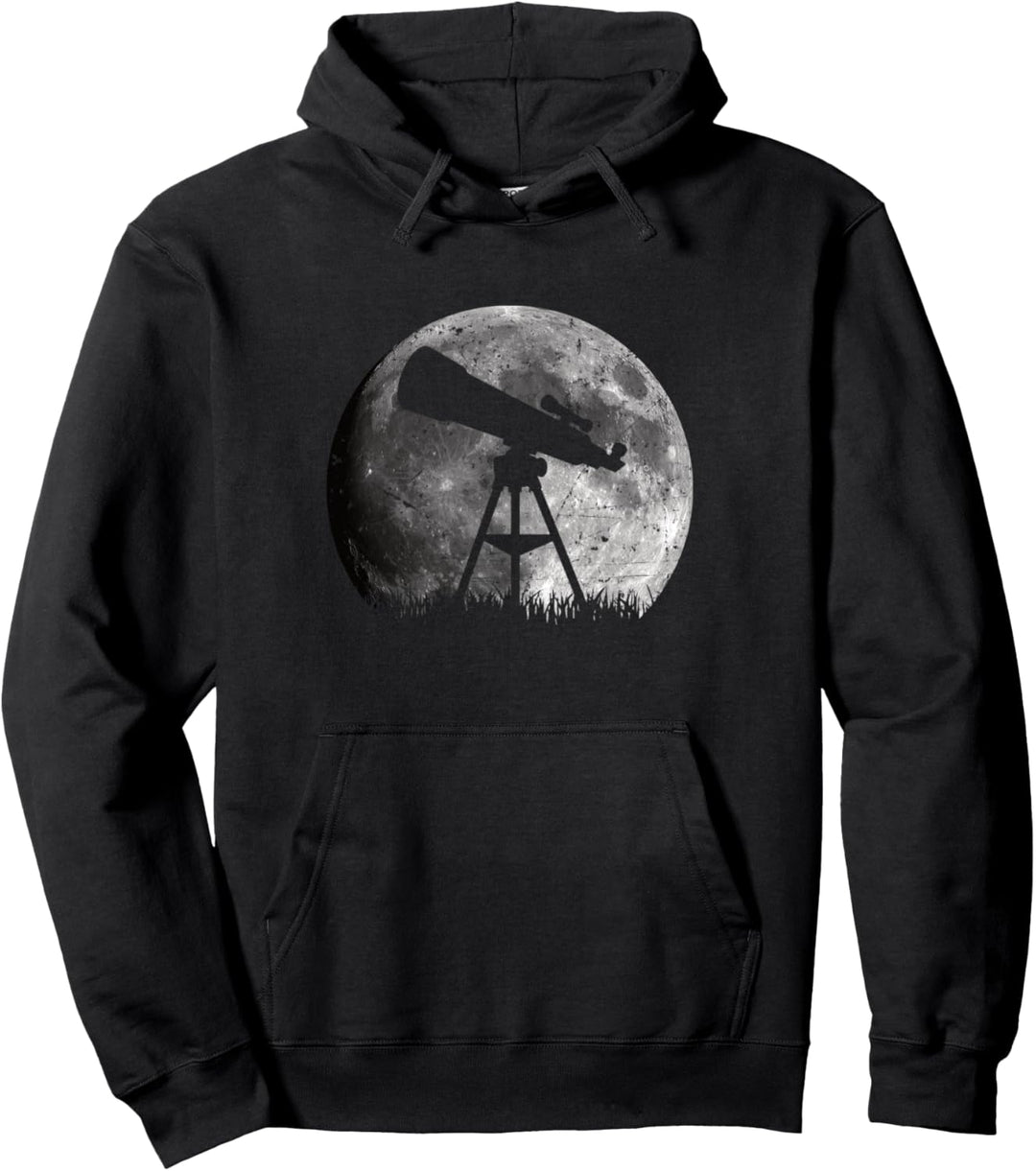 Teleskop Astronomie Design für Weltraumfans Pullover Hoodie