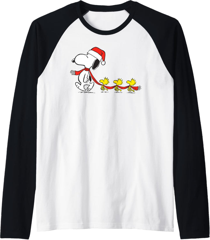 Peanuts Snoopy und Woodstock Holiday Raglan