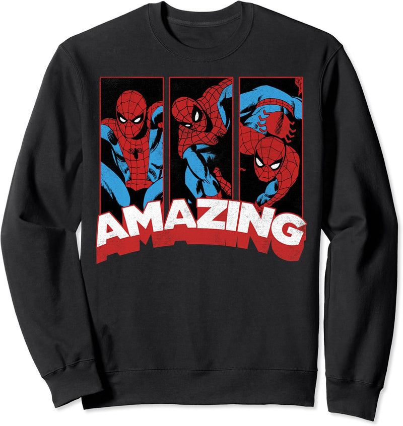 Marvel Spider Man Amazing Comic Poses Sweatshirt