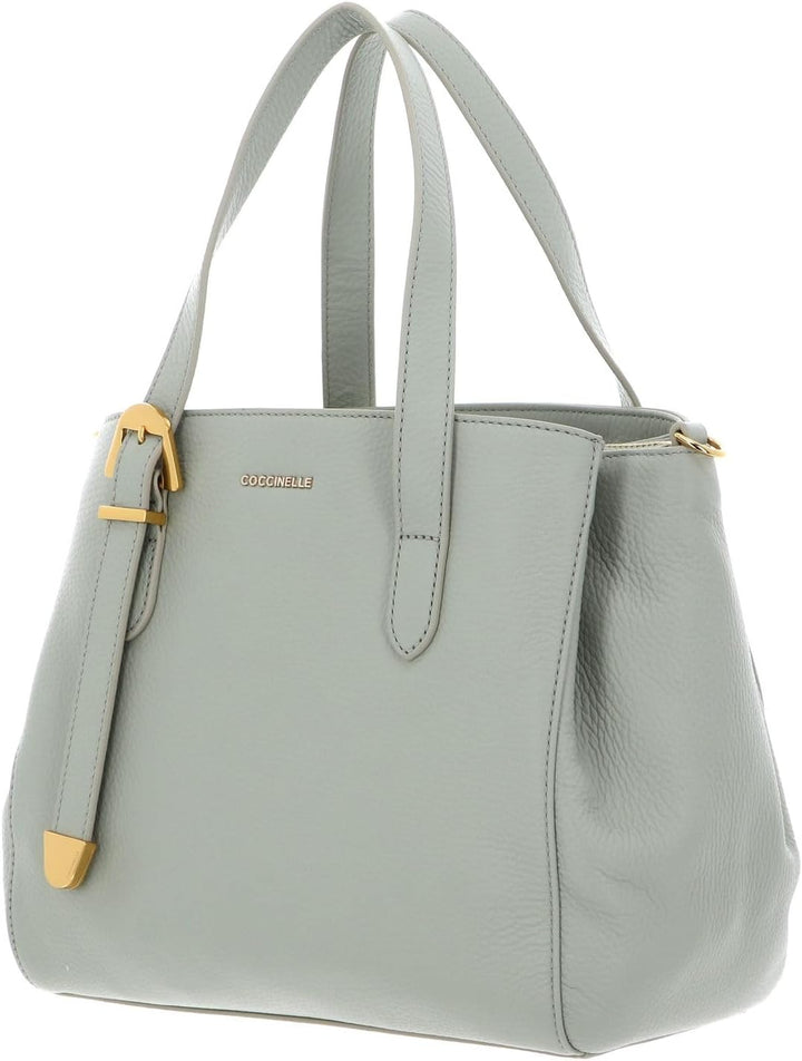 Coccinelle Leder Handtasche Umhängetasche Gleen Handbag Grained Leather Celadon Green Einheitsgrösse