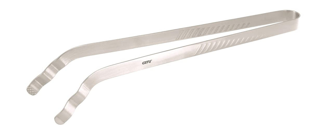 GEFU ONDA Grillzange 35cm | Wellenförmige Enden für sicheren Halt | Exakte Kraftübertragung & Federk