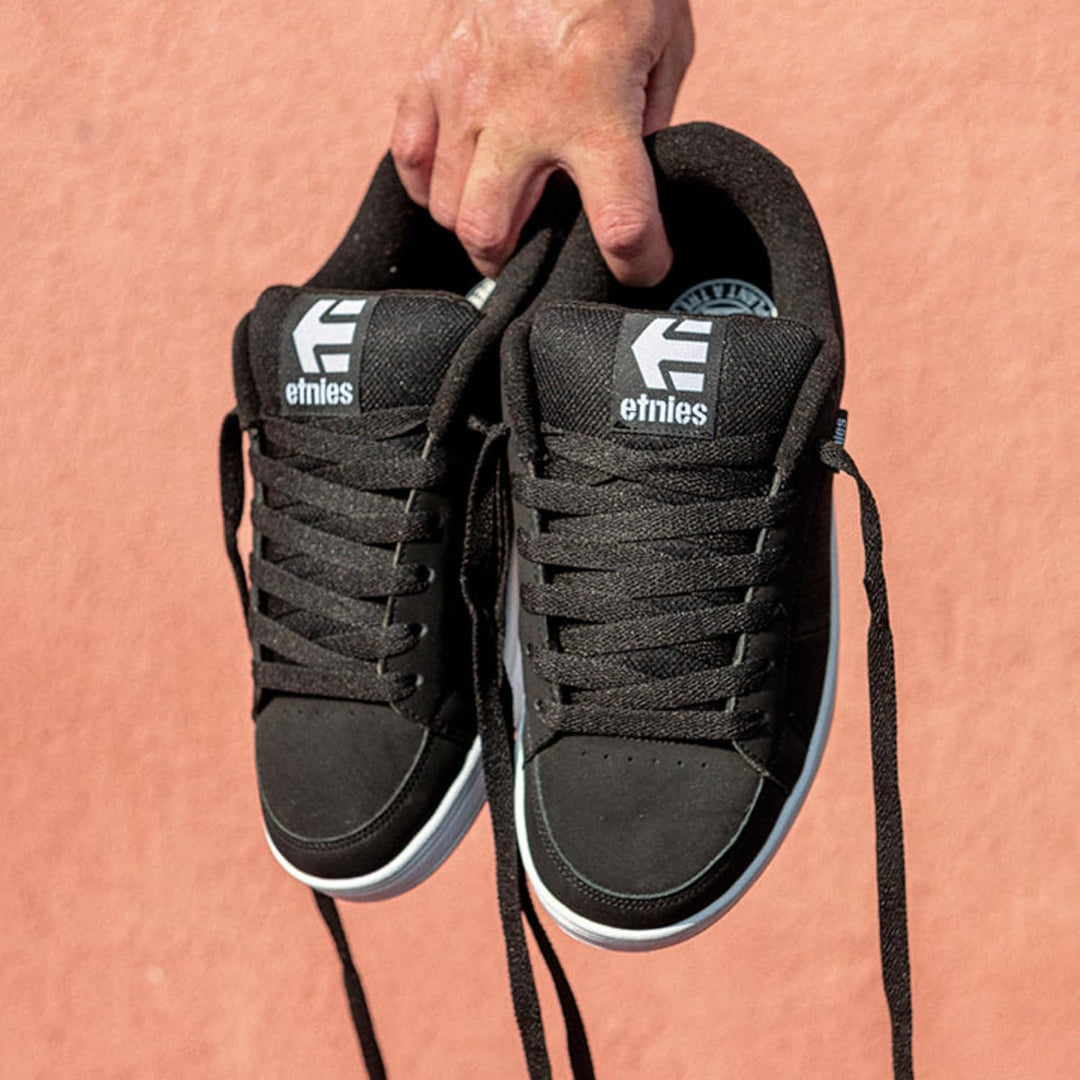 Etnies Herren Kingpin Skateboardschuhe 42 EU Schwarz Weiss, 42 EU Schwarz Weiss