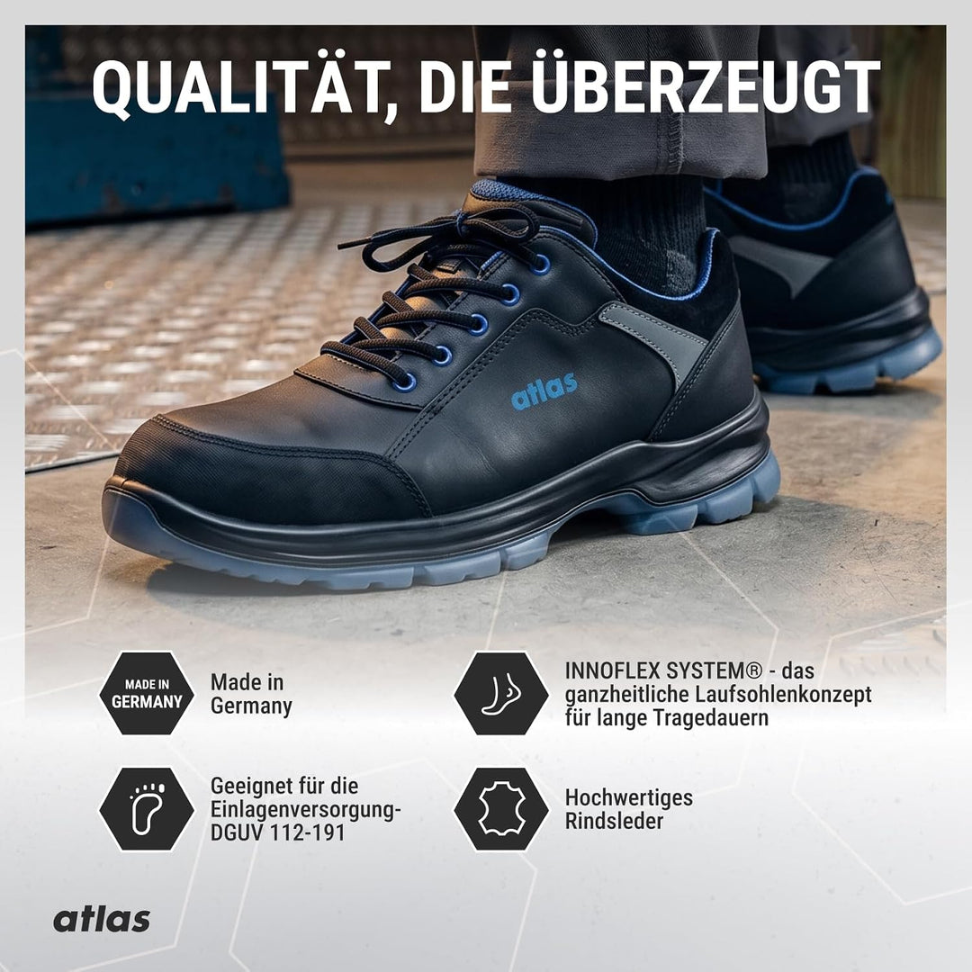 Atlas alu-tec 565 XP ESD Sicherheitschuhe Arbeitsschuhe für Herren und Damen S1P leicht, robust, Alu
