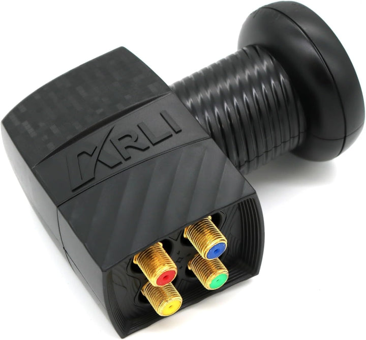 60cm HD Sat Anlage Quad LNB + 50m Koaxialkabel 135dB + Satfinder + 4 F-Stecker Digital 4 Teilnehmer