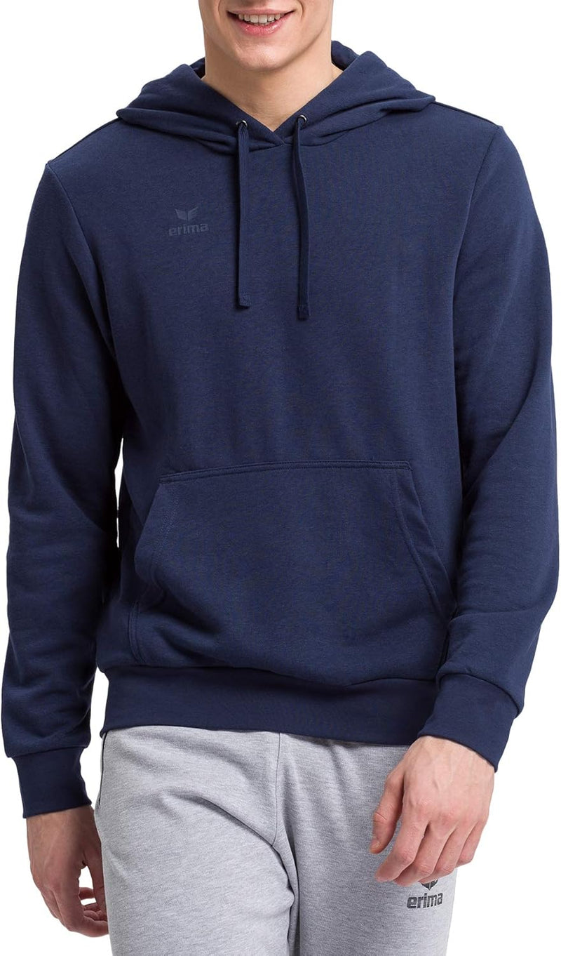 Erima Herren Basic Kapuzen Sweatshirt S New Navy, S New Navy