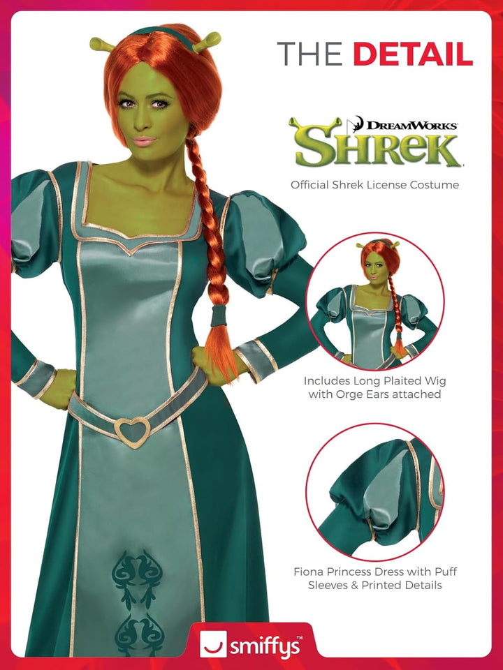 Smiffys Original Shrek Prinzessin Fiona Kostüm Grösse: 40-42, Grösse: 40-42