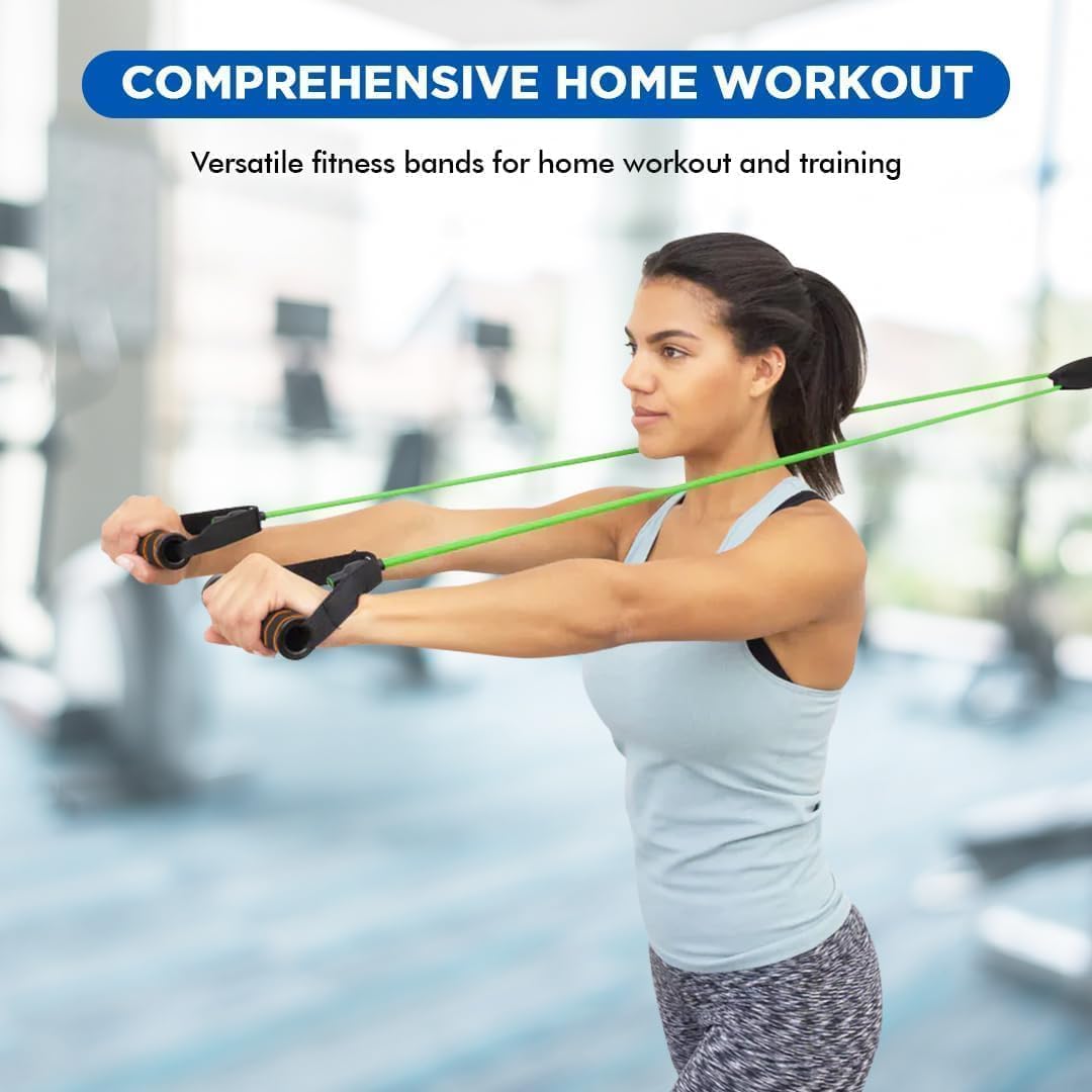Endless EL1043 Fitness-Toning-Tubes Set aus 5 Trainingsbändern mit verschiedenen Widerstandsstufen f