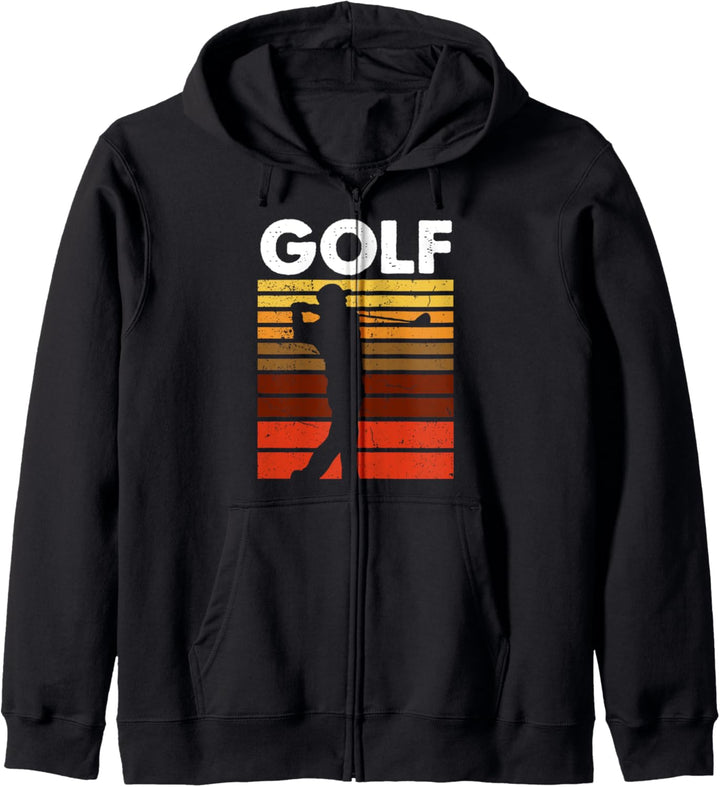 Golf Sports Retro Vintage Golfer Kapuzenjacke