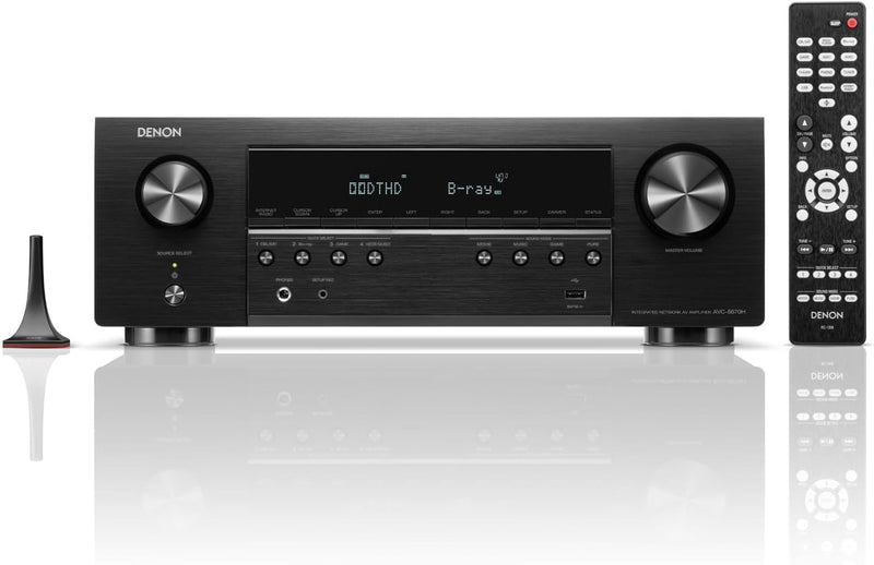 Denon AVC-S670H 5.2-Kanal AV-Receiver, Dolby Surround Sound, 6 HDMI Eingänge und 1 Ausgang, 8K HDMI,