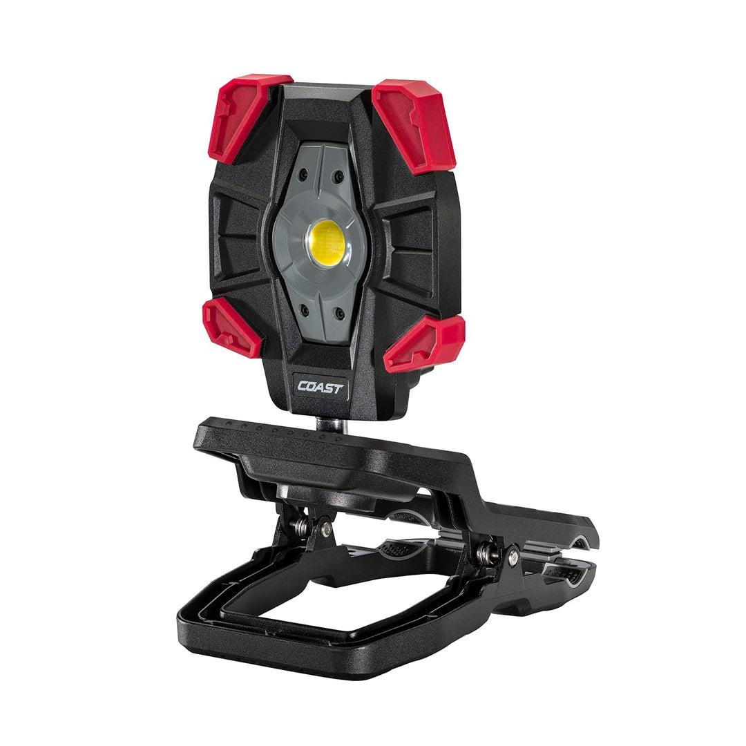 Coast CL40R 3900 Lumen wiederaufladbare Dual Power drehbare LED-Aluminium-Klemmleuchte mit Weitwinke