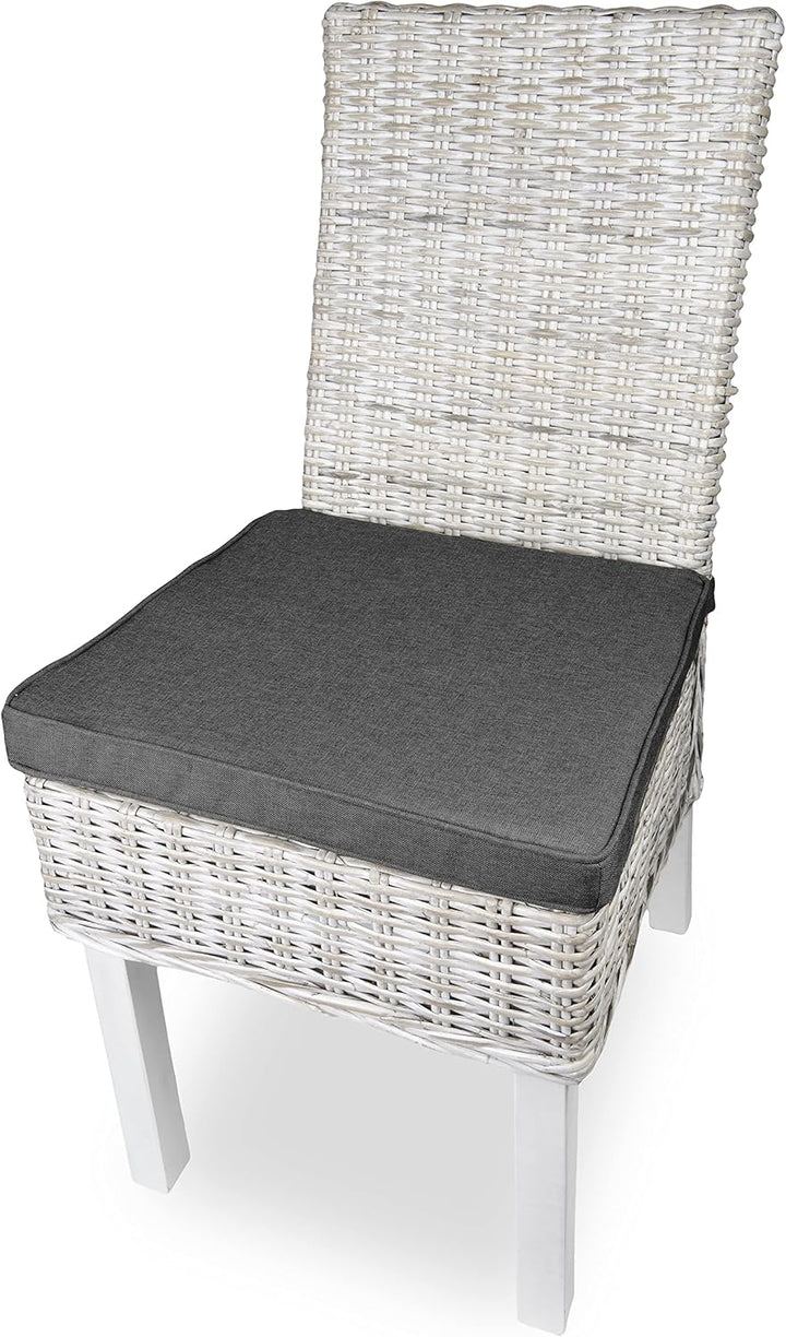 sunnypillow 4er Set Stuhlkissen 40 x 45 x 5cm | Polsterauflage Auflage für Stühle/Rattanstühle | Stu