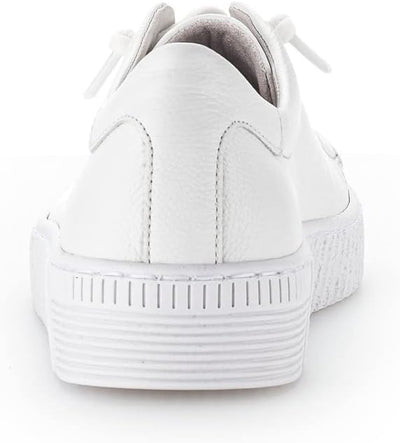 Gabor Damen Low-Top Sneaker, Frauen Halbschuhe,Wechselfussbett 35 EU Weiss, 35 EU Weiss