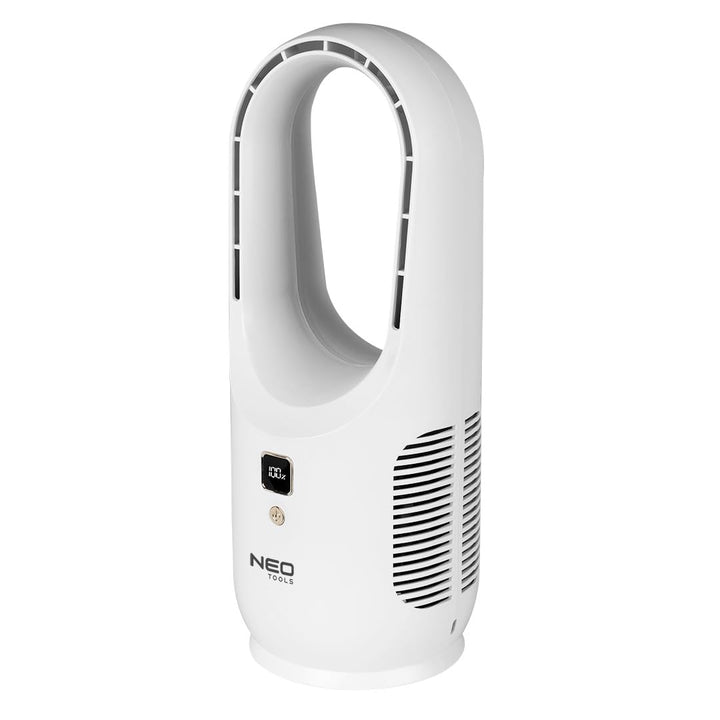 NEO TOOLS Innovativer Bladeless Ventilator – Leistungsstarker 2200mAh Akku, 3 Geschwindigkeiten, Dig