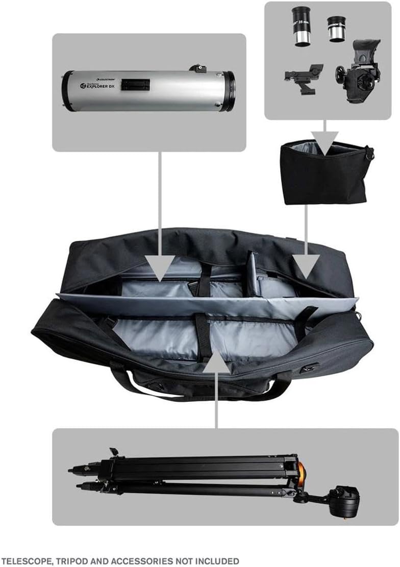 Celestron 94025 40-Zoll Teleskoptasche für die gesamte Ausrüstung – Tasche für Teleskop, Montierung,