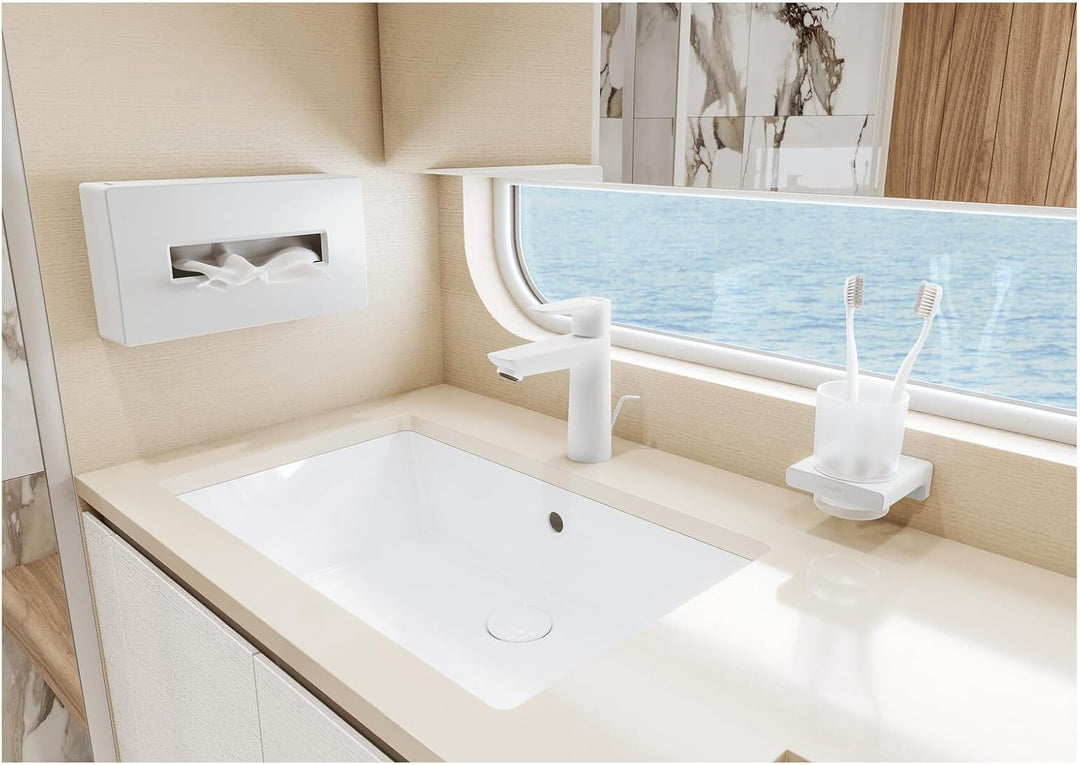 hansgrohe Kosmetiktuchox AddStoris, Taschentuchbox, Mattweiss, Mattweiss