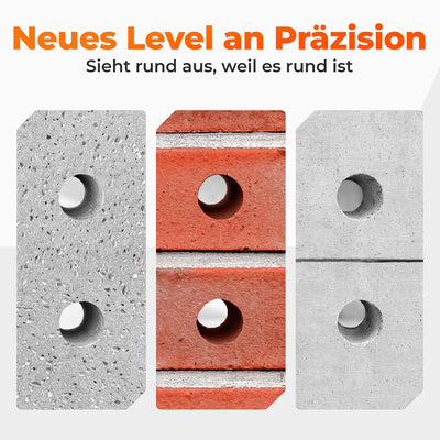 BAUBECK SDS Plus Bohrer 32mm x 600mm lang für Beton & Stein - Premium 40CR Stahl, langlebig - 4 Schn