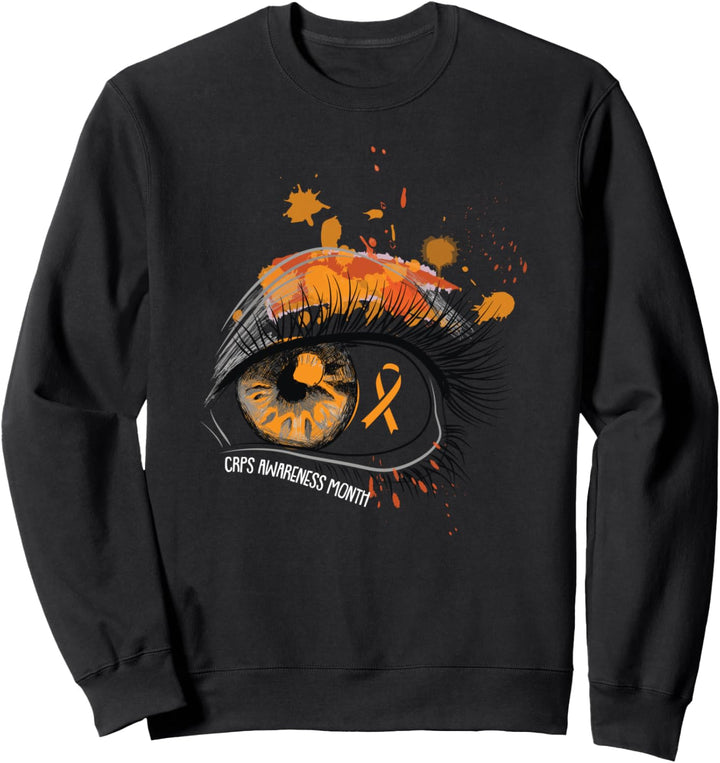 CRPS Awareness Month Complex Regional Pain Syndrome Eye Art Sweatshirt