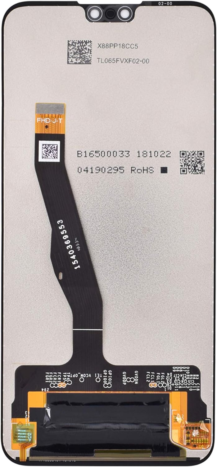 VEKIR Schwarz JKM-LX1 Display LCD Touch Digitizer Bildschirm 6,5" Ersatz für Huawei Y9 2019 JKM-LX1