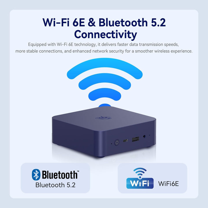Beelink Mini PC, EQ13 Intel Alder Lake N200 Prozessor(bis zu 3.70GHz),16GB DDR4 RAM 500GB PCIe3.0 SS