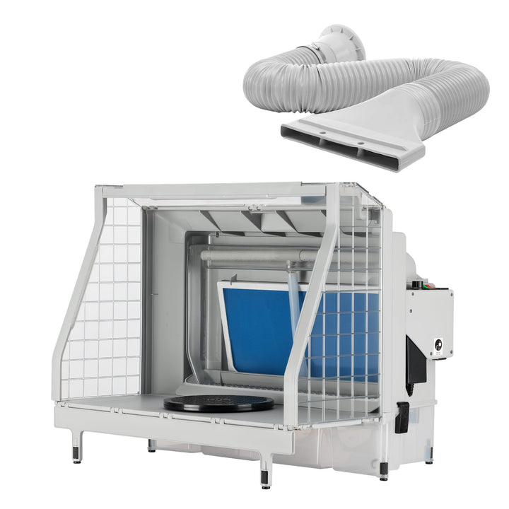 XPOtool Airbrush Absauganlage mit Wasserwand 11m³/min Wasserfall Wasserschild mit LED und Lüfter